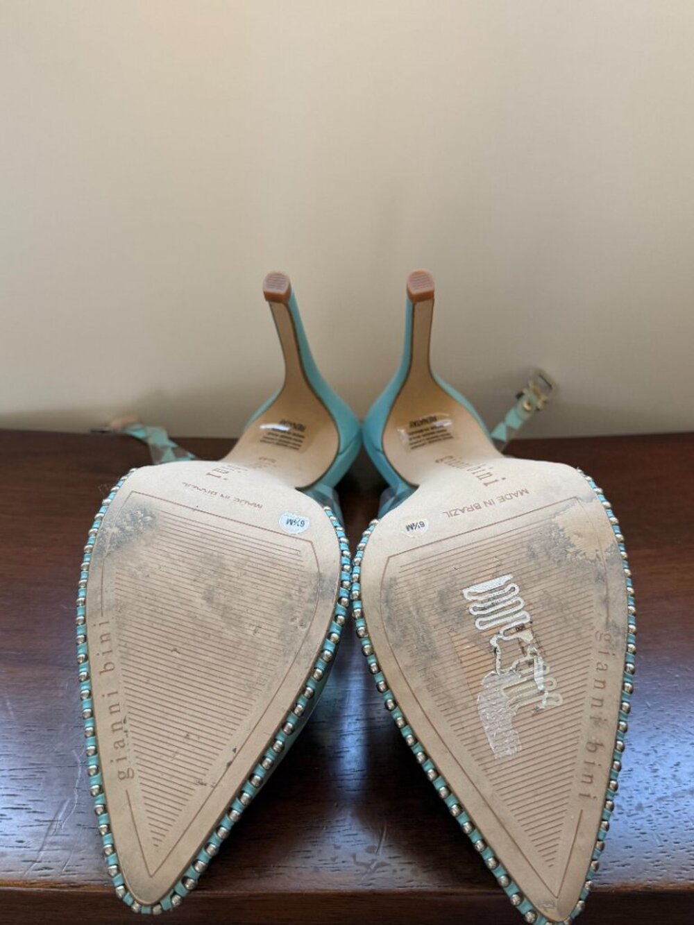 Gianni Bini Women's Blue Renatay Pumps - Picture 6 of 6